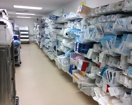 Overstocked OR supply wall